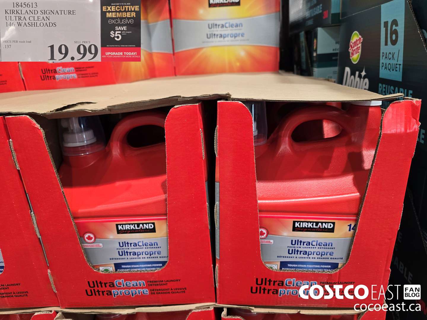 1845613 KIRKLAND SIGNATURE ULTRA CLEAN 146 WASHLOADS ($5.00 INSTANT SAVINGS EXPIRES ON 2025-05-18) $14.99