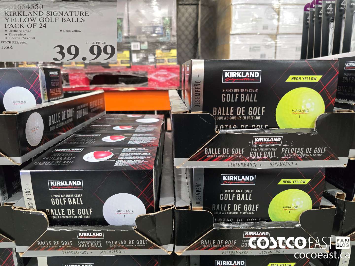 1654550 KIRKLAND SIGNATURE YELLOW GOLF BALLS PACK OF 24 $39.99