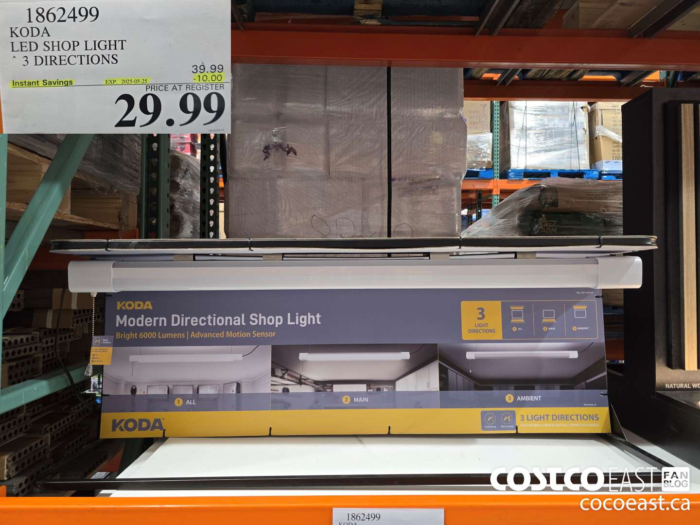 1862499 KODA LED SHOP LIGHT * 3 DIRECTIONS ($10.00 INSTANT SAVINGS EXPIRES ON 2025-05-25) $29.99