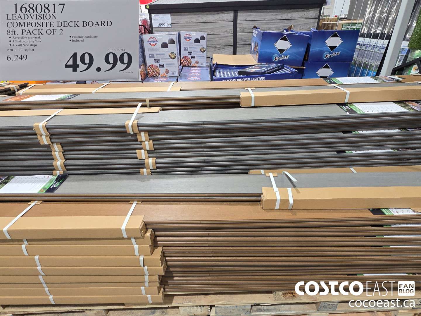 1680817 LEADVISION COMPOSITE DECK BOARD 8ft. PACK OF 2 $49.99