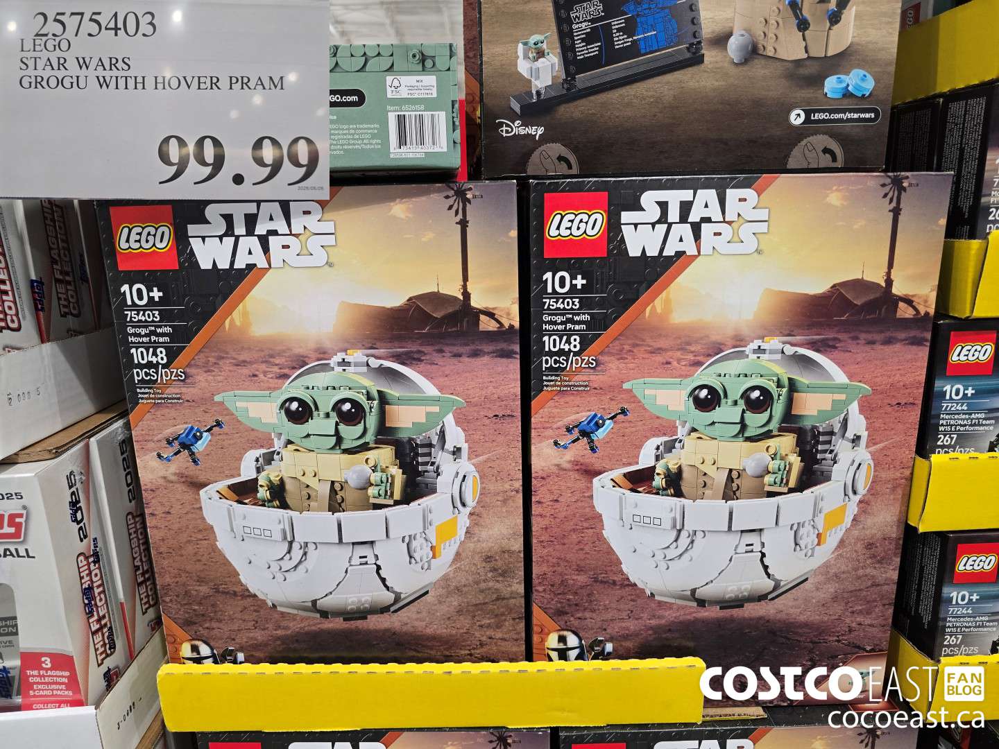 2575403 LEGO STAR WARS GROGU WITH HOVER PRAM $99.99