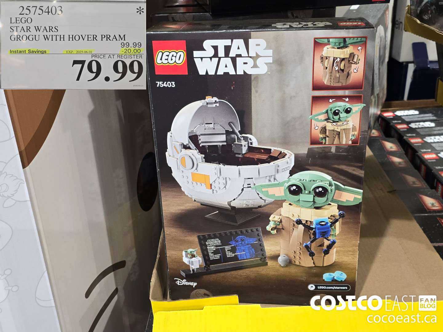 2575403 LEGO STAR WARS GROGU WITH HOVER PRAM ($20.00 INSTANT SAVINGS EXPIRES ON 2025-06-01) $79.99