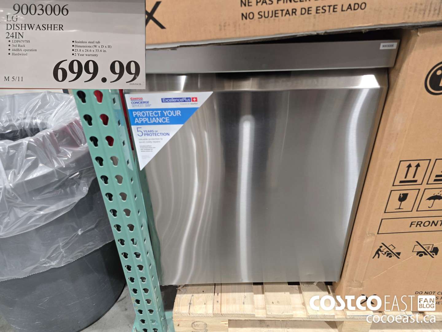 9003006 LG DISHWASHER 24IN  $699.99