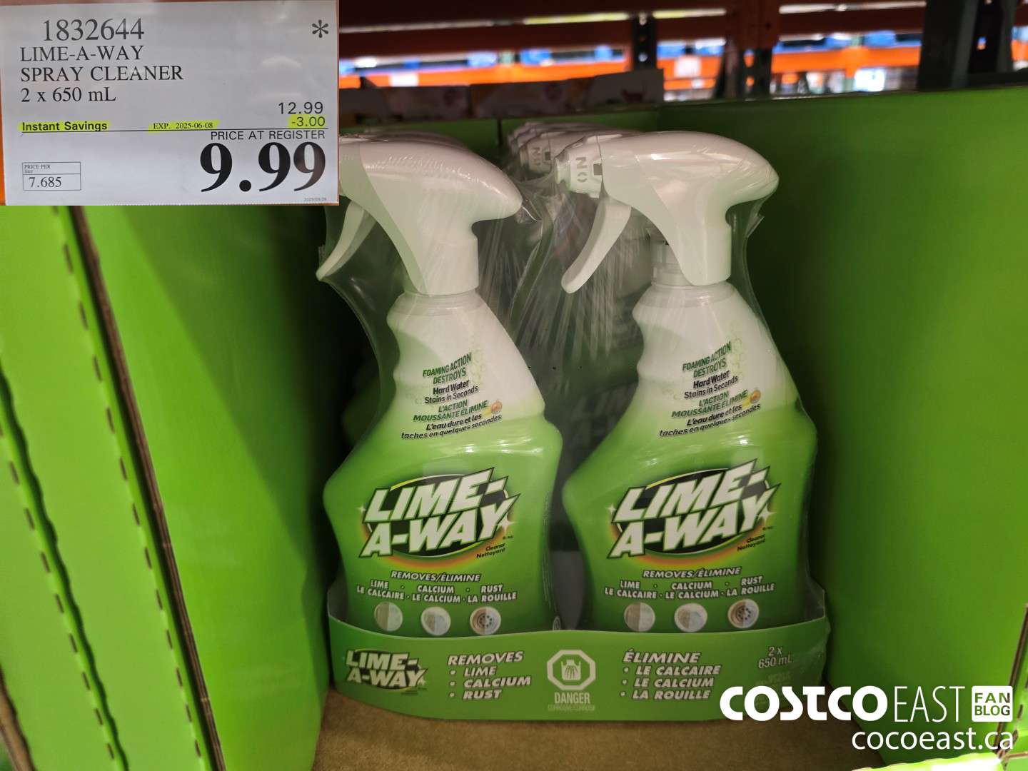 1832644 LIME-A-WAY SPRAY CLEANER 2 x 650 mL 2025-056-08 ($3.00 INSTANT SAVINGS) $9.99