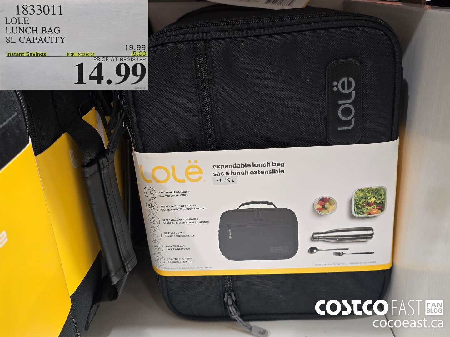 1833011 LOLE LUNCH BAG 8L CAPACITY ($5.00 INSTANT SAVINGS EXPIRES ON 2025-05-25) $14.99