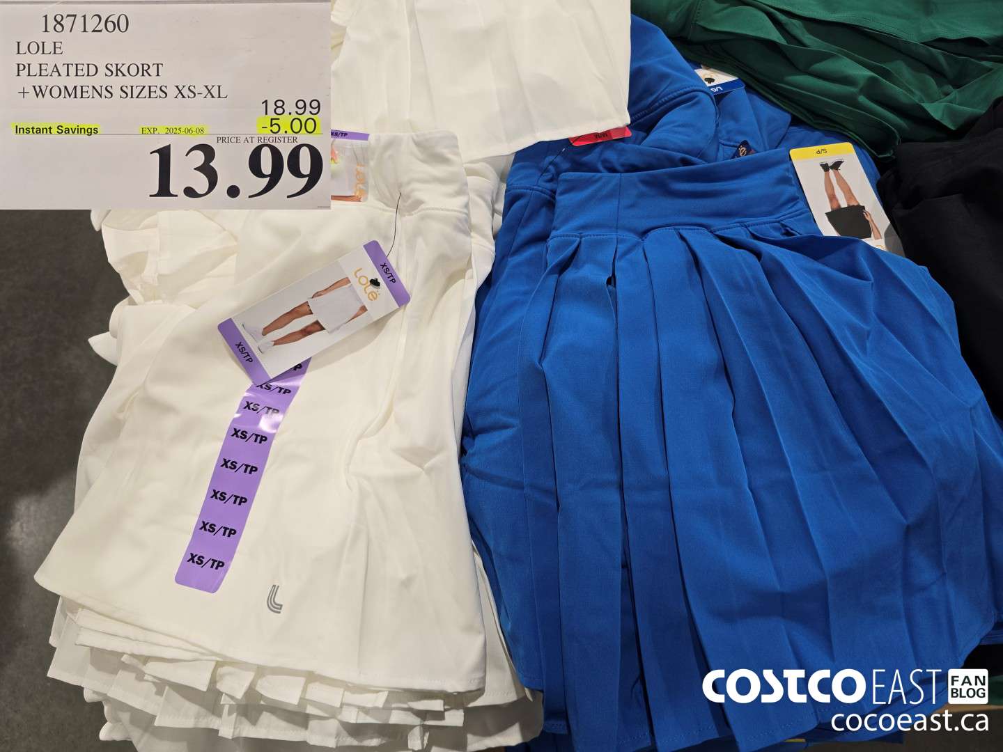 1871260 LOLE PLEATED SKORT +WOMENS SIZES XS-XL ($5.00 INSTANT SAVINGS EXPIRES ON 2025-06-08) $13.99