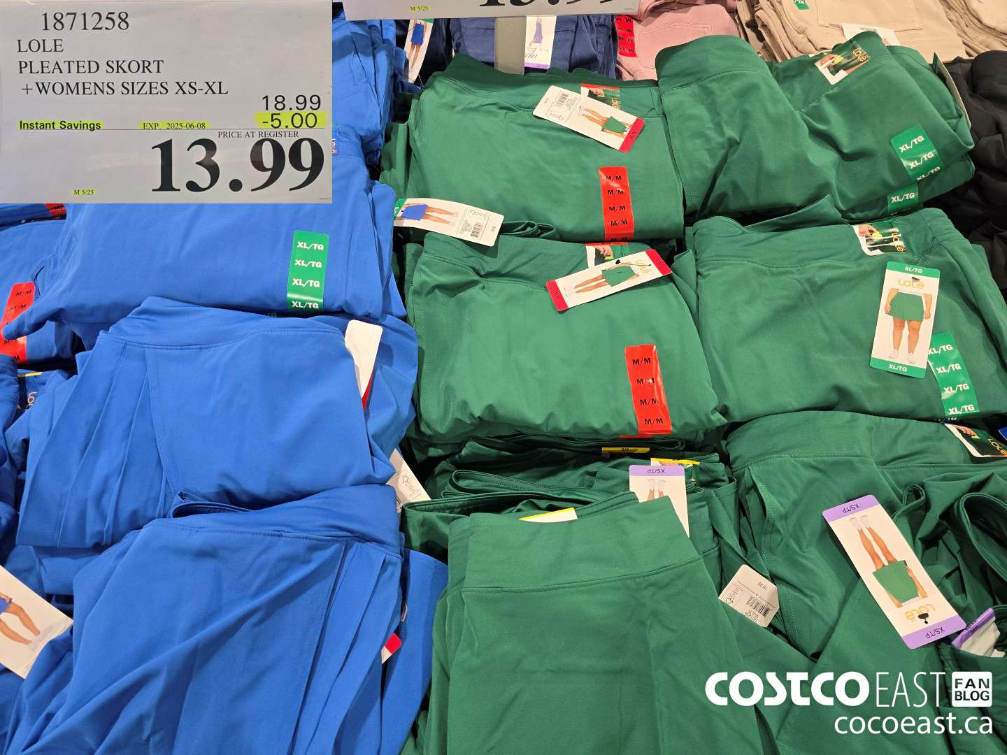 1871258 LOLE PLEATED SKORT +WOMENS SIZES XS-XL ($5.00 INSTANT SAVINGS EXPIRES ON 2025-06-08) $13.99