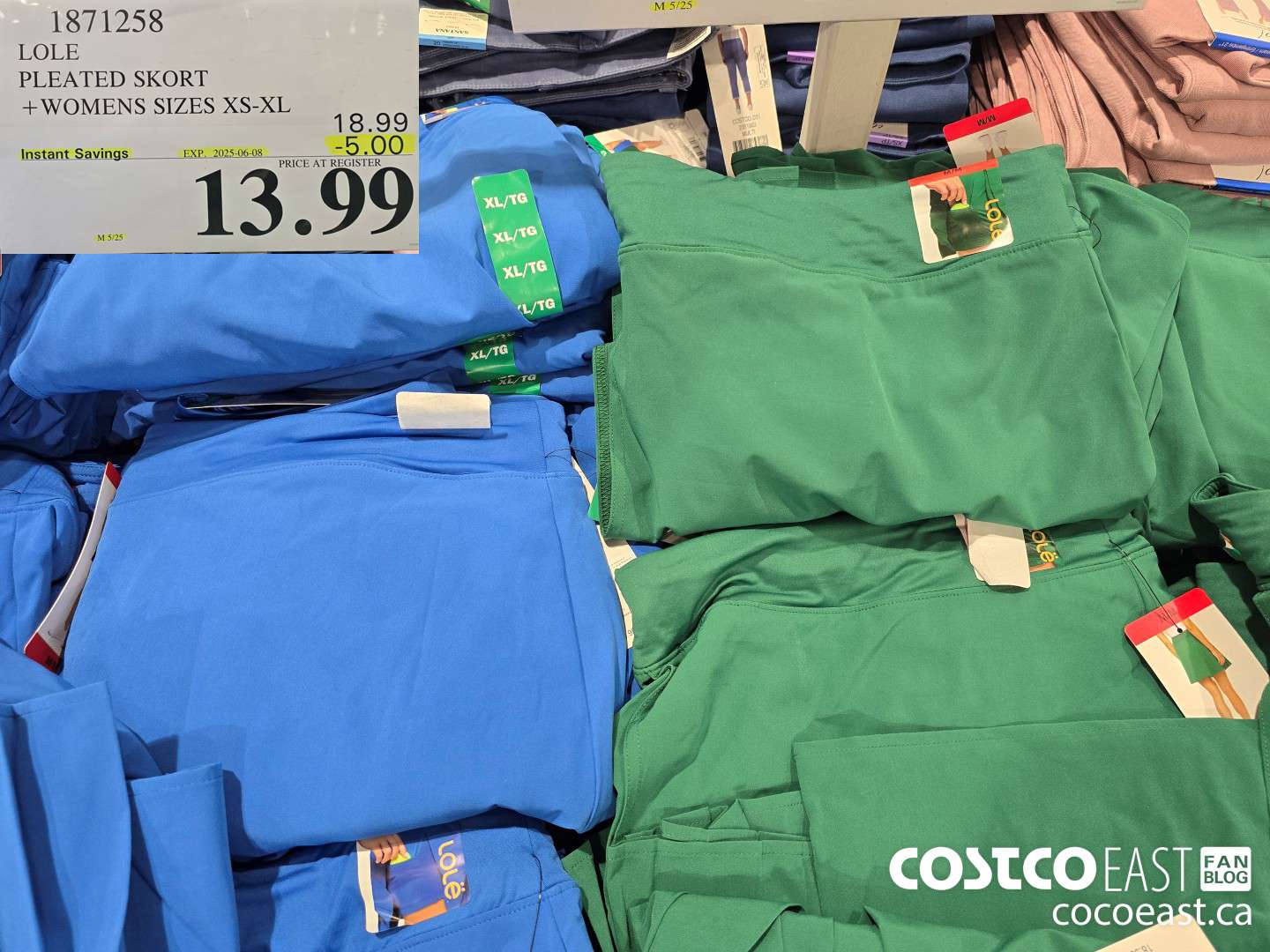 1871258 LOLE PLEATED SKORT +WOMENS SIZES XS-XL ($5.00 INSTANT SAVINGS EXPIRES ON 2025-06-08) $13.99