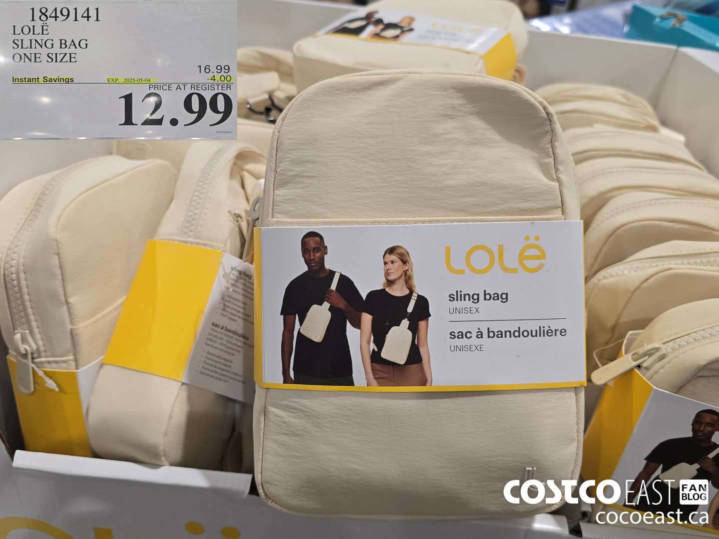 1849141 LOLE SLING BAG ONE SIZE ($4.00 INSTANT SAVINGS EXPIRES ON 2025-05-04) $12.99