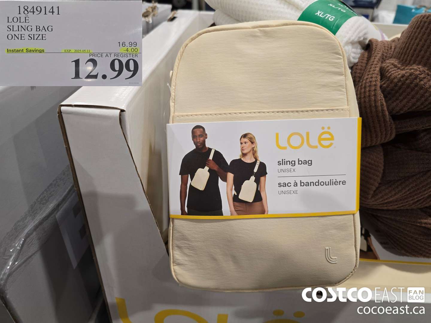 1849141 LOLE SLING BAG ONE SIZE ($4.00 INSTANT SAVINGS EXPIRES ON 2025-05-11) $12.99