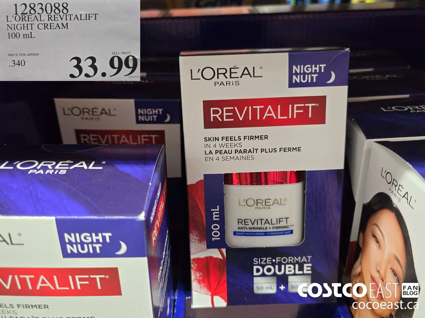 1283088 L'OREAL REVITALIFT NIGHT CREAM 100 mL $33.99