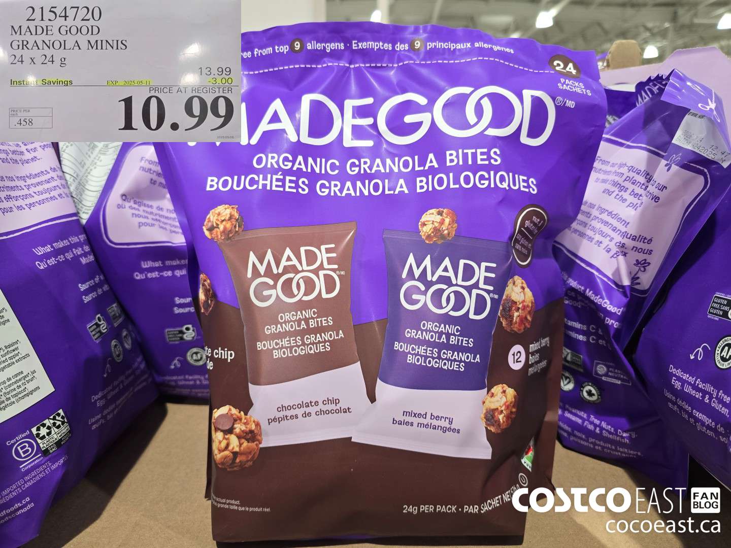 2154720 MADE GOOD GRANOLA MINIS 24x24G  ($3.00 INSTANT SAVINGS EXPIRES ON 2025-05-11) $10.99