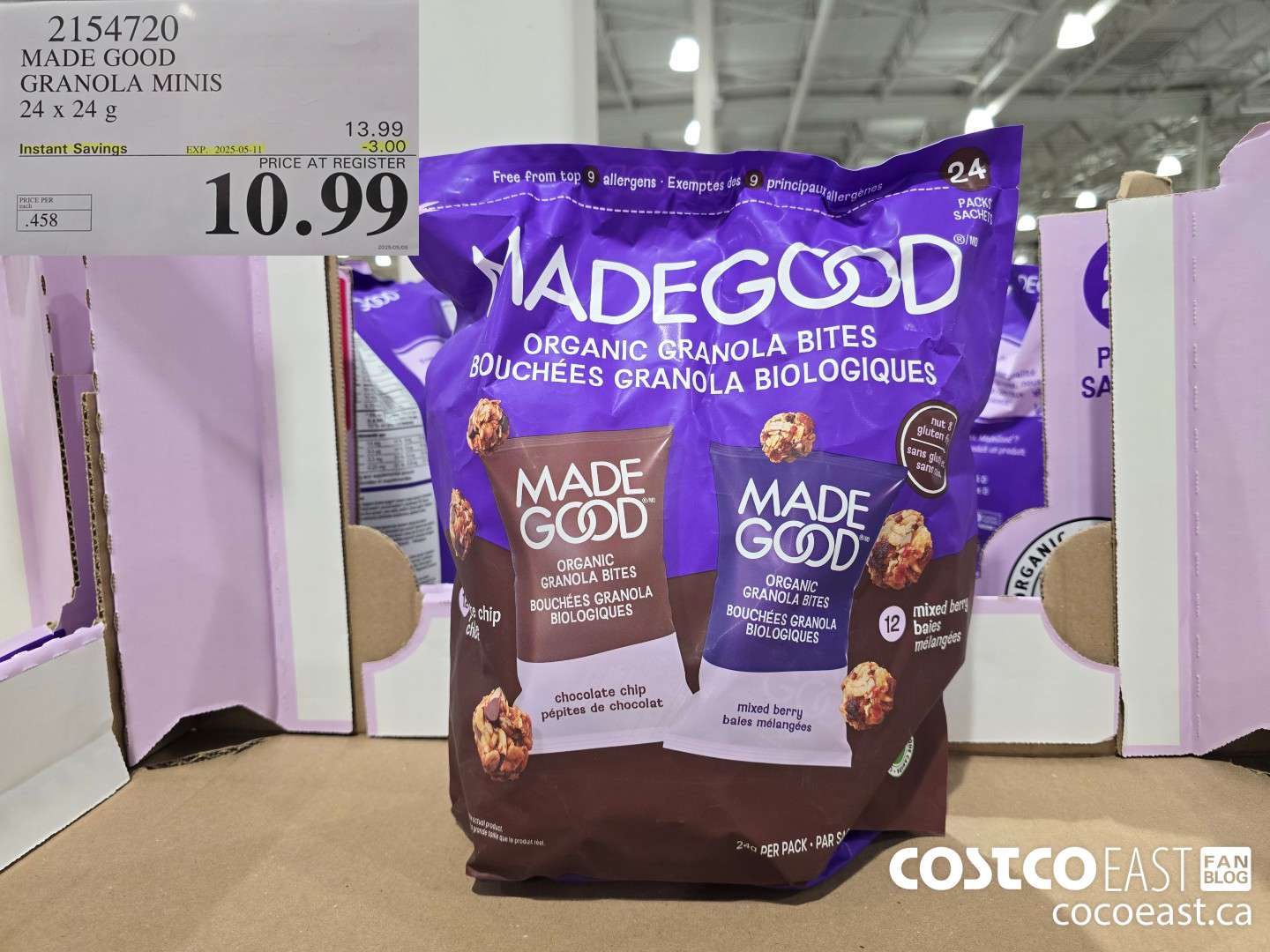 2154720 MADE GOOD GRANOLA MINIS 24x24G  ($3.00 INSTANT SAVINGS EXPIRES ON 2025-05-11) $10.99