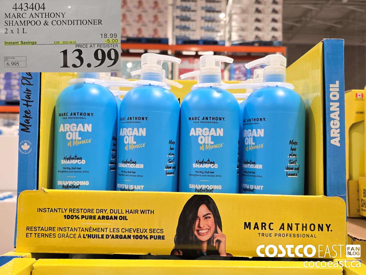 443404 MARC ANTHONY SHAMPOO & CONDITIONER 2 X 1L ($5.00 INSTANT SAVINGS EXPIRES ON 2025-06-01) $13.99