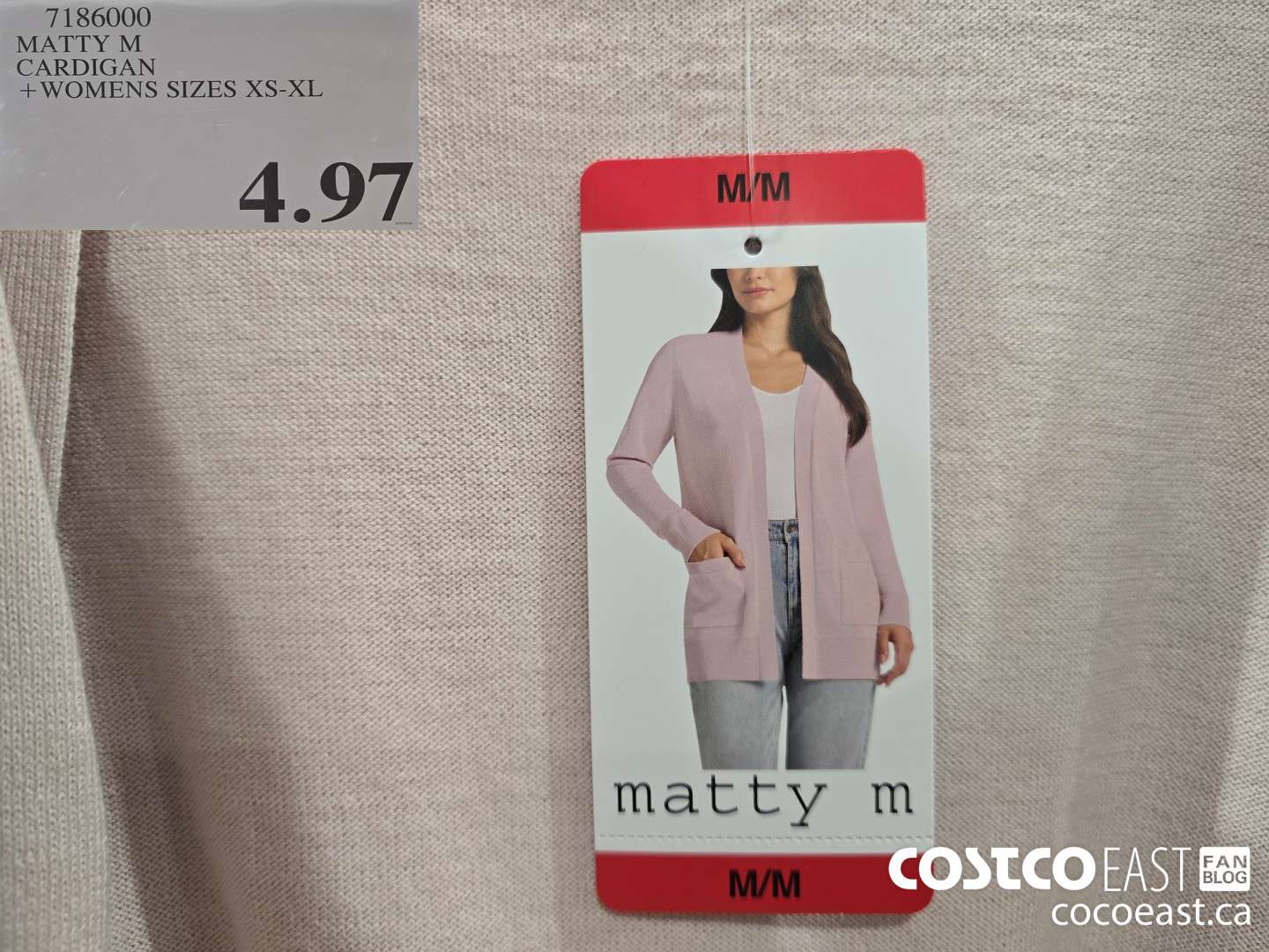 7186000 MATTY M CARDIGAN +LADIES SIZES XS-XL $4.97