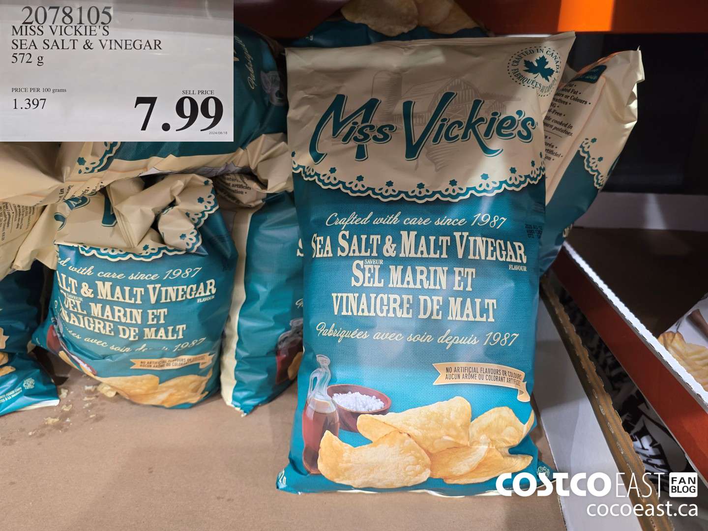 2078105 MISS VICKIES SEA SALT & VINEGAR 572 G $7.99