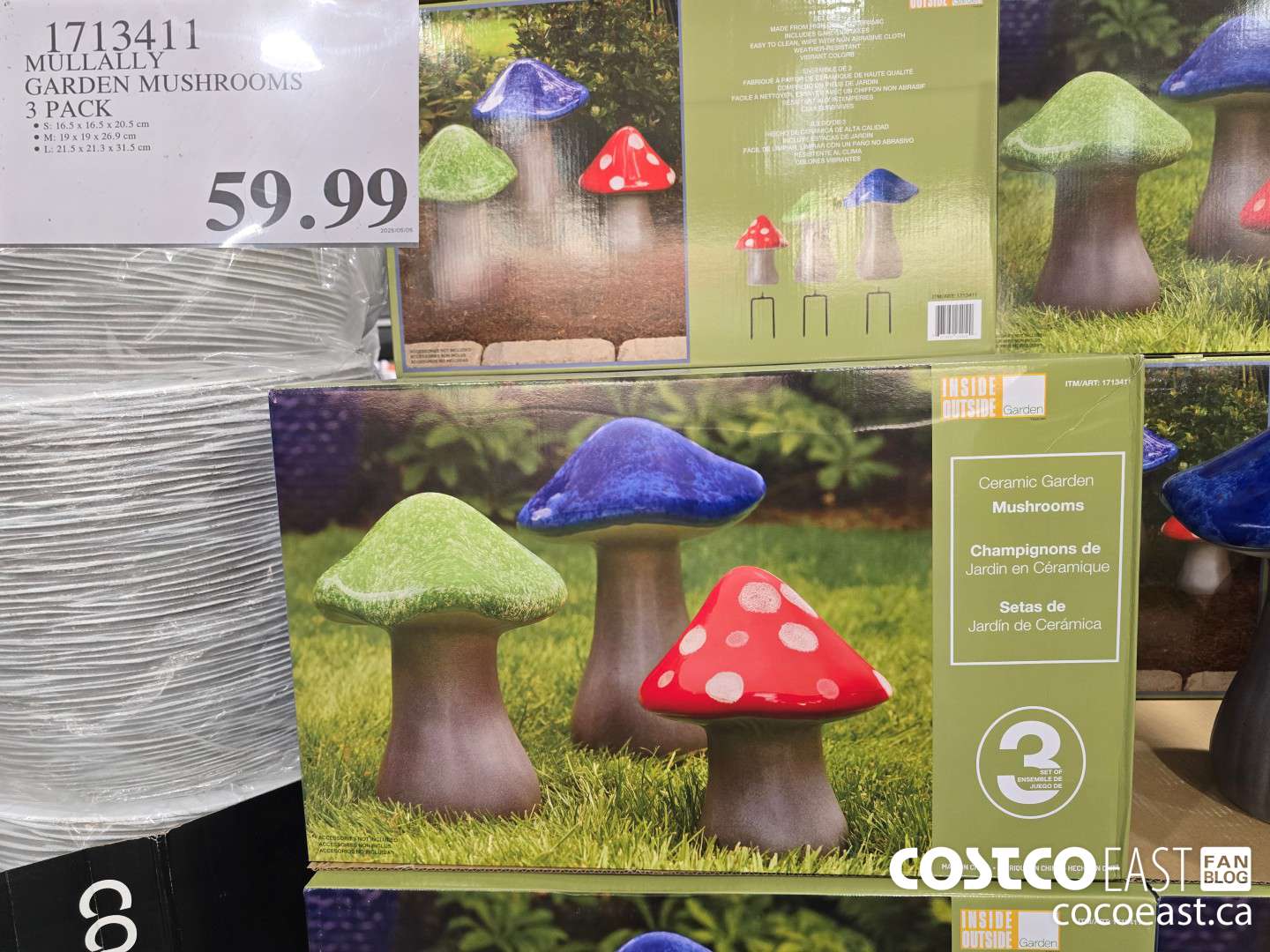 1713411 MULLALLY GARDEN MUSHROOMS 3 PACK $59.99