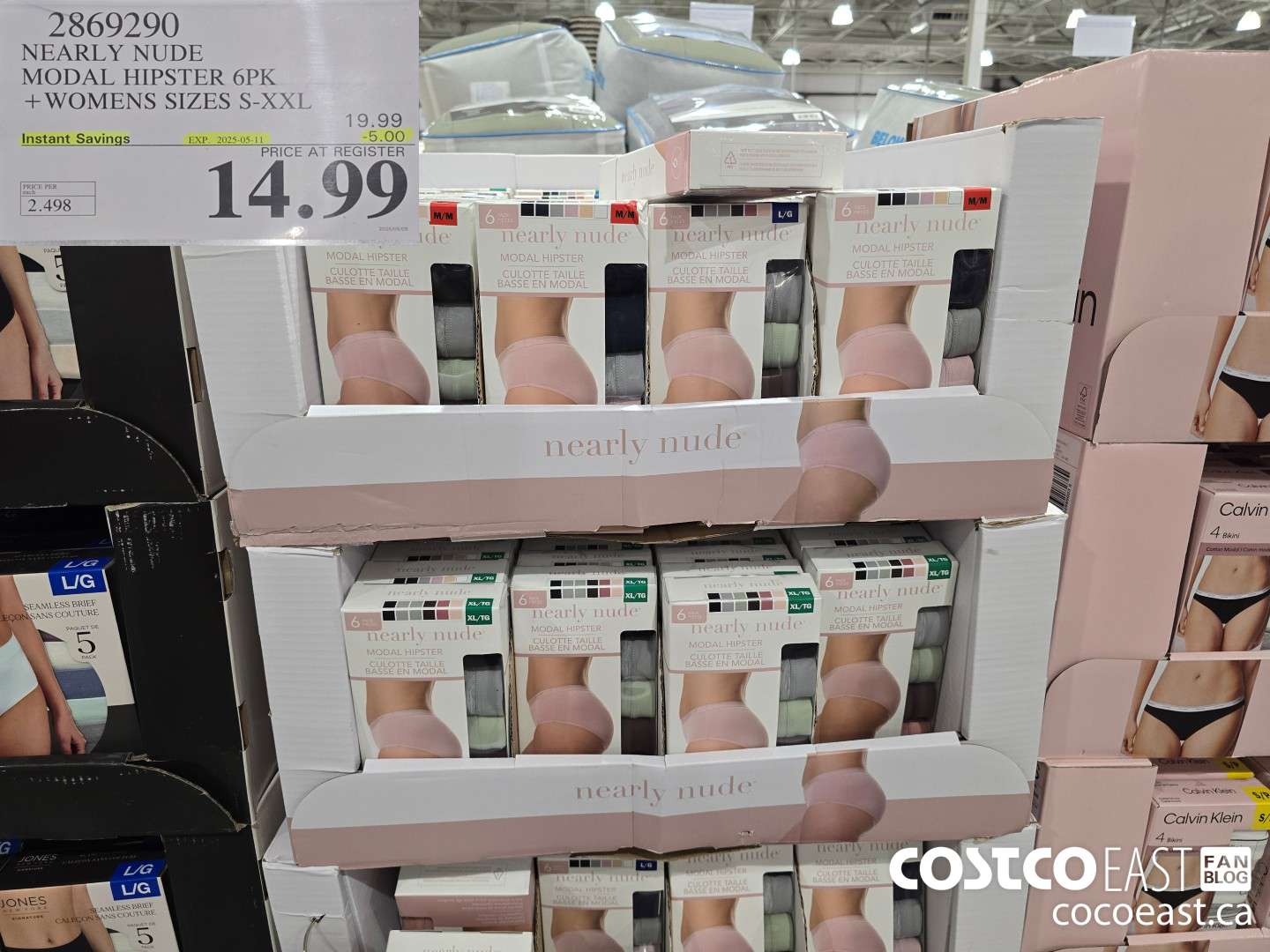 2869290 NEARLY NUDE MODAL HIPSTER 6PK + LADIES SIZES S-XXL ($5.00 INSTANT SAVINGS EXPIRES ON 2025-05-11) $14.99