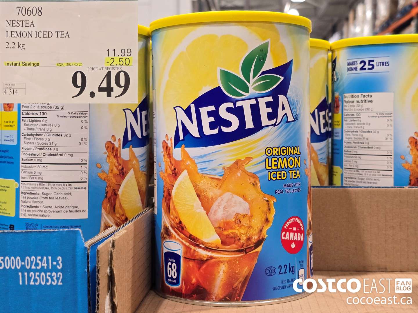 70608 NESTEA LEMON ICED TEA 2.2 KG ($2.50 INSTANT SAVINGS EXPIRES ON 2025-05-25) $9.49