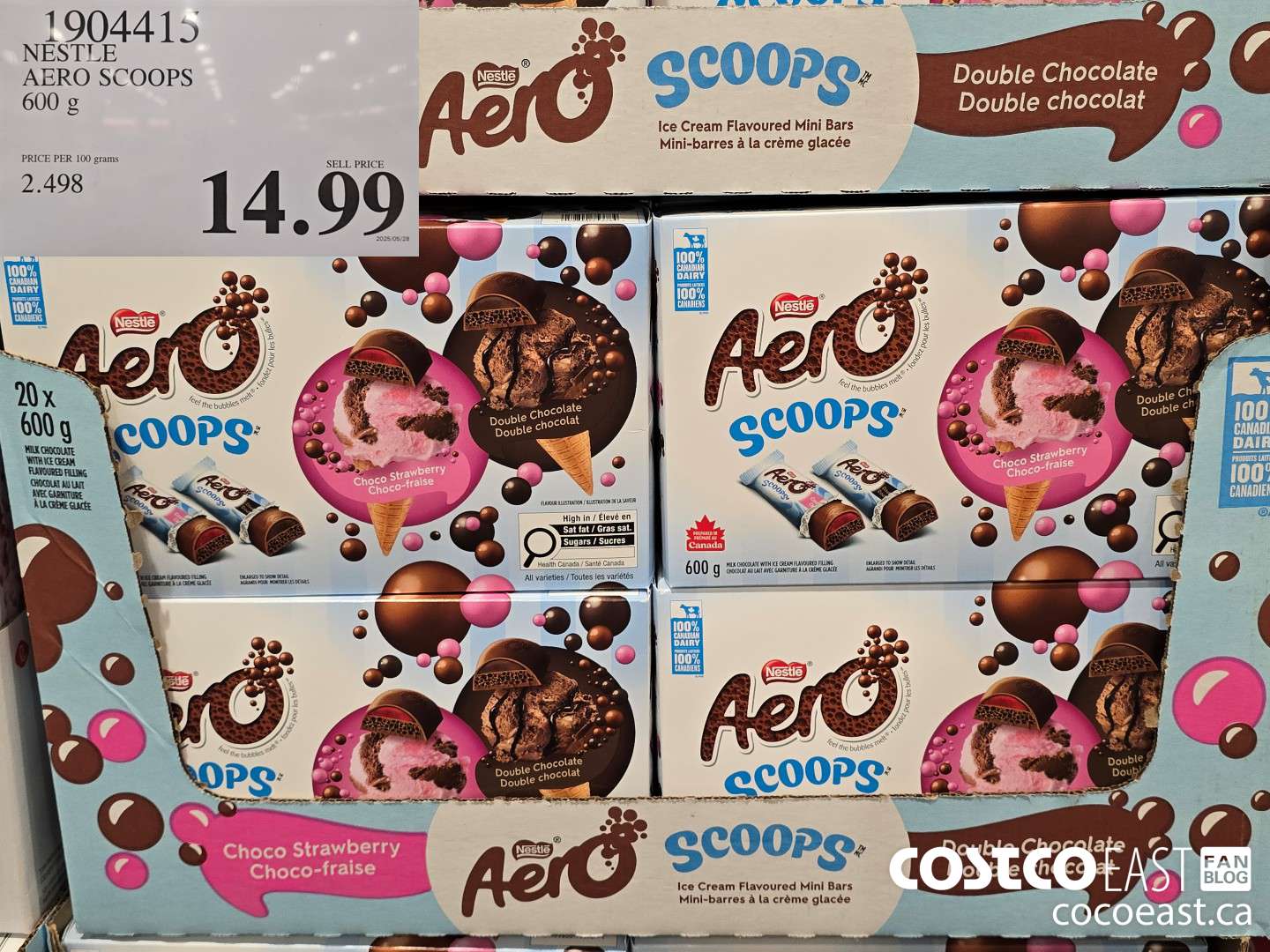 1904415 NESTLE AERO SCOOPS 600 G $14.99