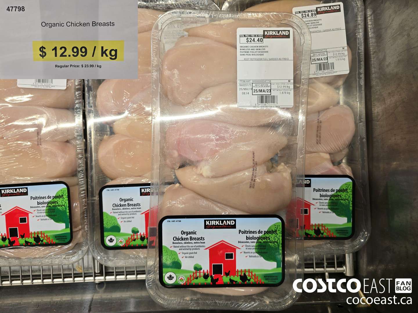47798 ORGANIC CHICKEN BREASTS *DISCOUNT PER KG* ($9.00 INSTANT SAVINGS)
