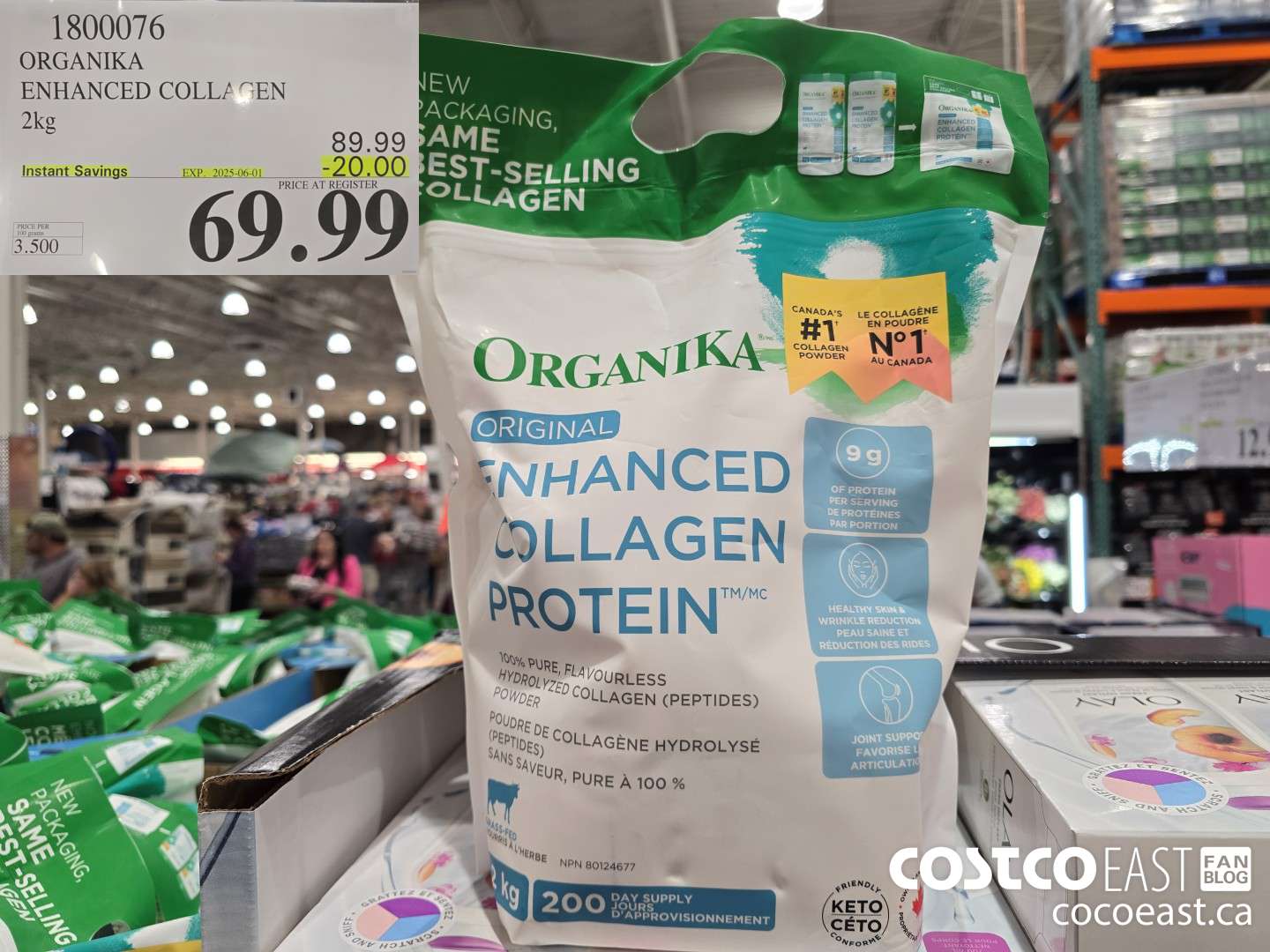 1800076 ORGANIKA ENHANCED COLLAGEN 2kg ($20.00 INSTANT SAVINGS EXPIRES ON 2025-06-01) $69.99