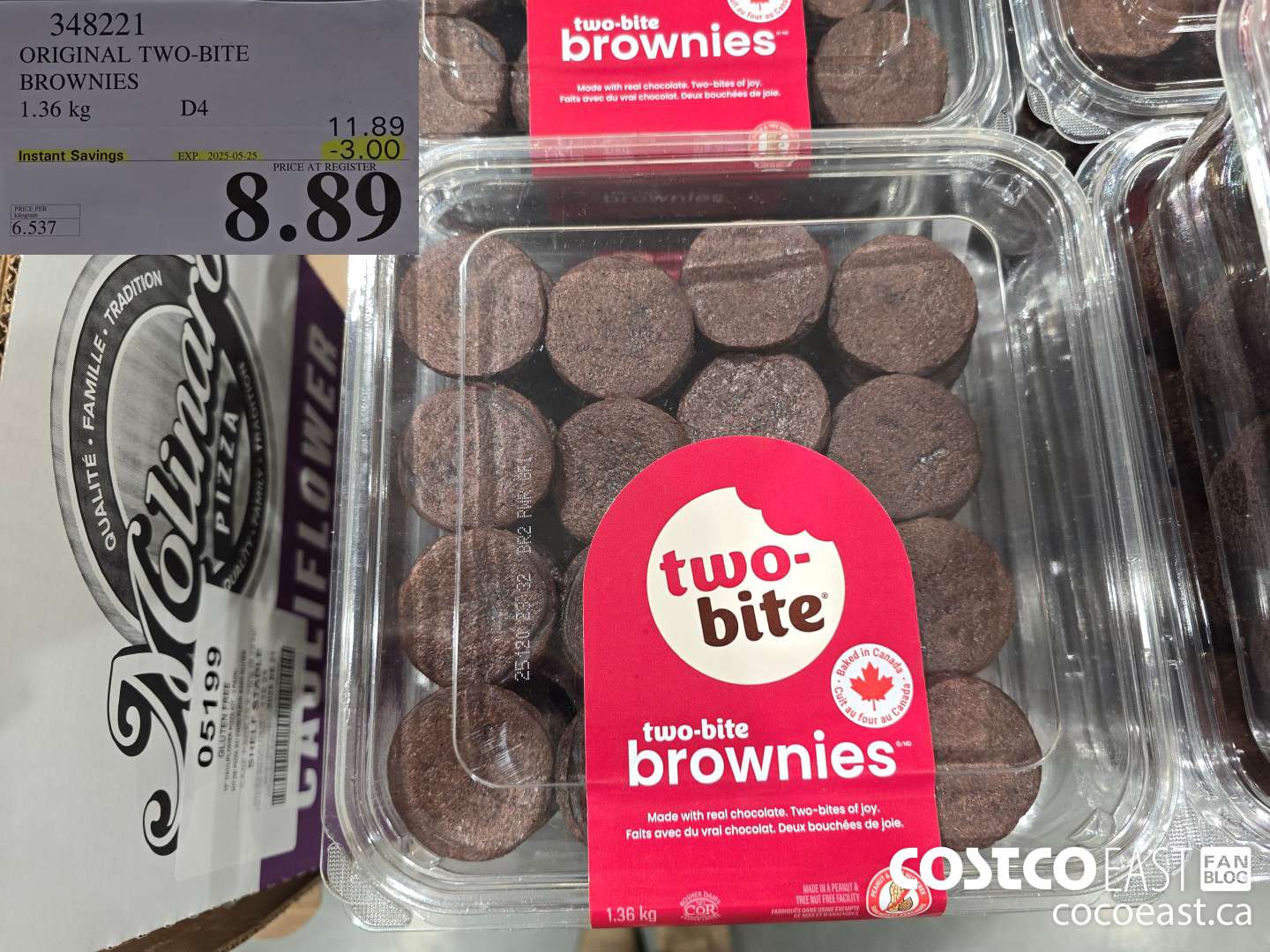 348221 ORIGINAL TWO-BITE BROWNIES 1.36 kg ($3.00 INSTANT SAVINGS EXPIRES ON 2025-05-25) $8.89