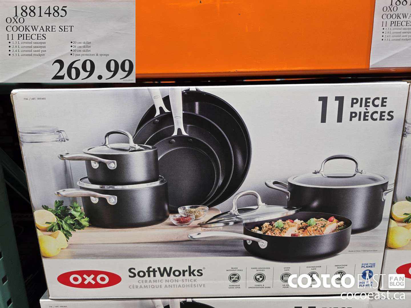 1881485 OXO COOKWARE SET 11 PIECES $269.99