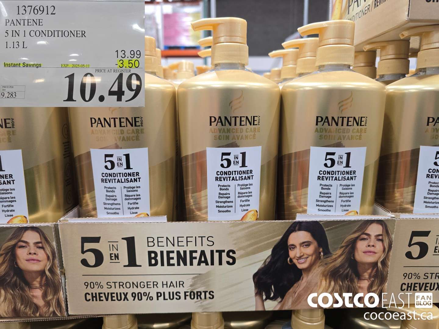1376912 PANTENE 5 IN 1 CONDITIONER 1.13 L ($3.50 INSTANT SAVINGS EXPIRES ON 2025-05-11) $10.49