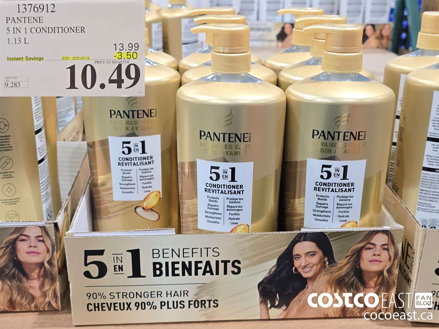 1376912 PANTENE 5 IN 1 CONDITIONER 1.13 L ($3.50 INSTANT SAVINGS EXPIRES ON 2025-05-18) $10.49