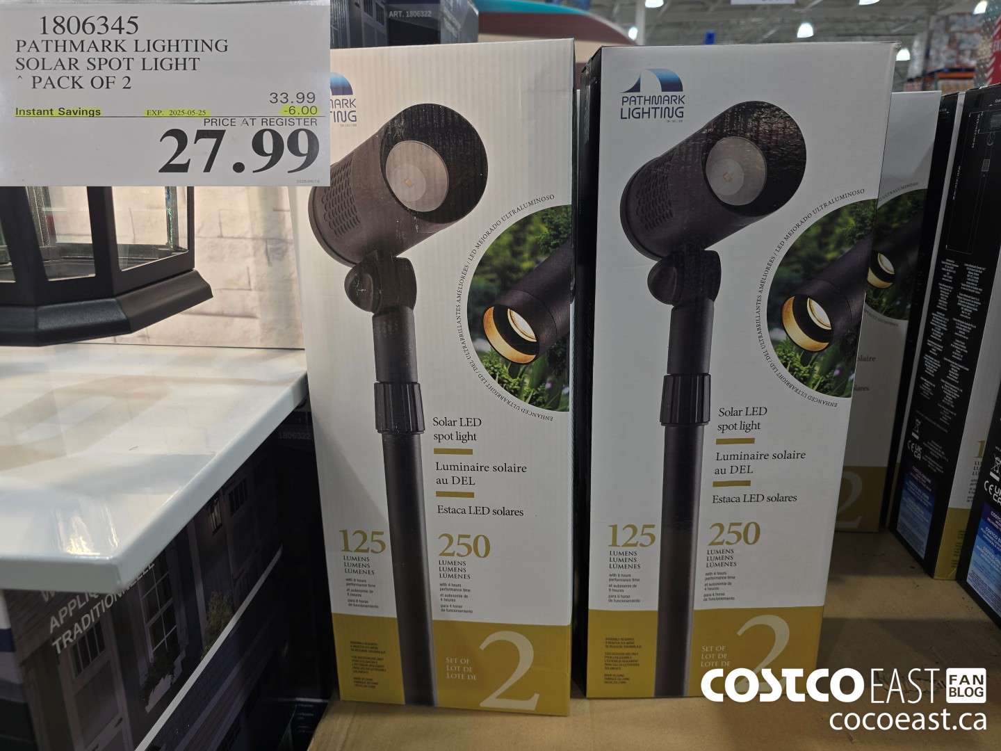 1806345 PATHMARK LIGHTING SOLAR SPOT LIGHT PACK OF 2 ($6.00 INSTANT SAVINGS EXPIRES ON 2025-05-25) $27.99