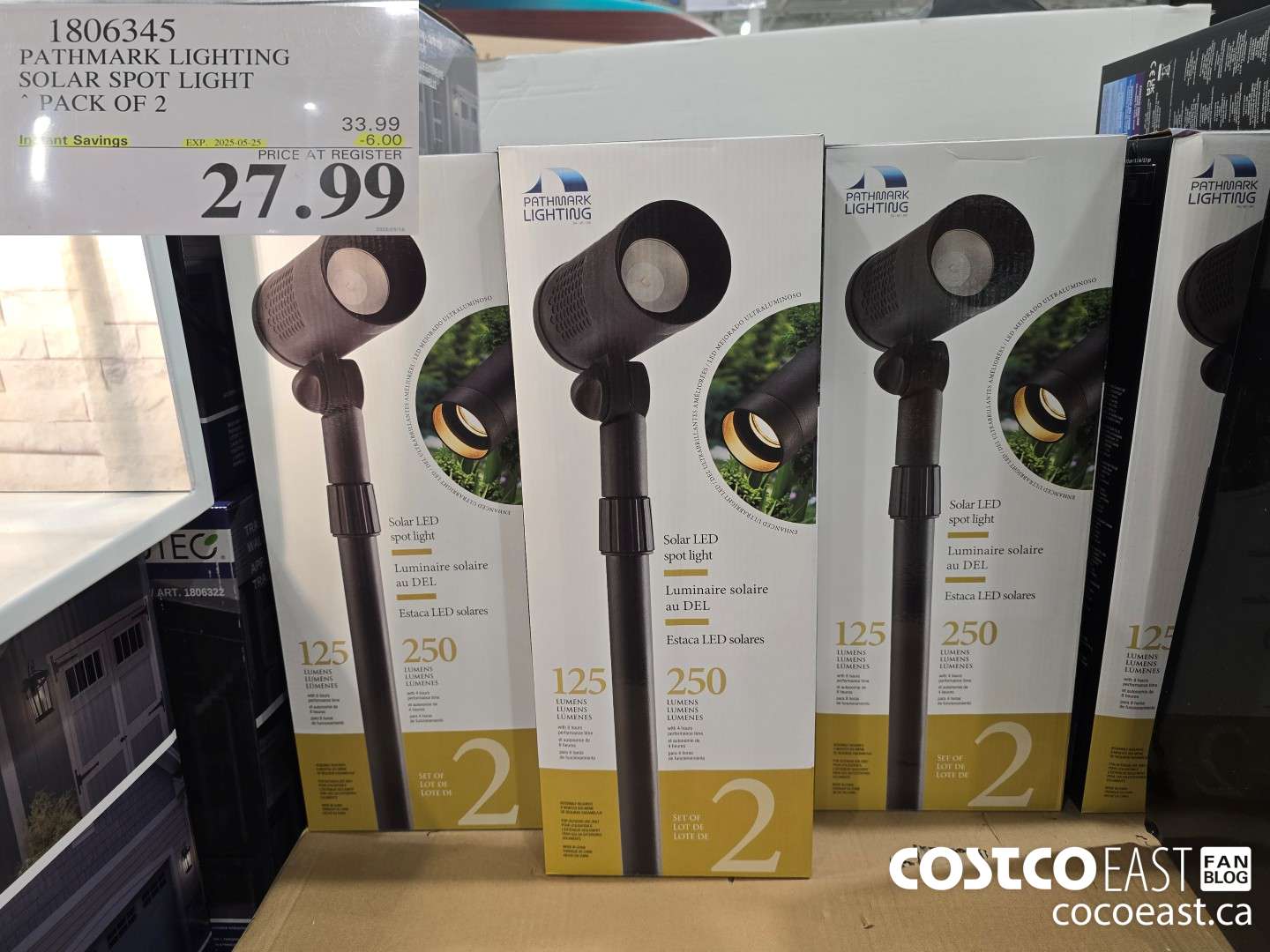 1806345 PATHMARK LIGHTING SOLAR SPOT LIGHT PACK OF 2 ($6.00 INSTANT SAVINGS EXPIRES ON 2025-05-25) $27.99