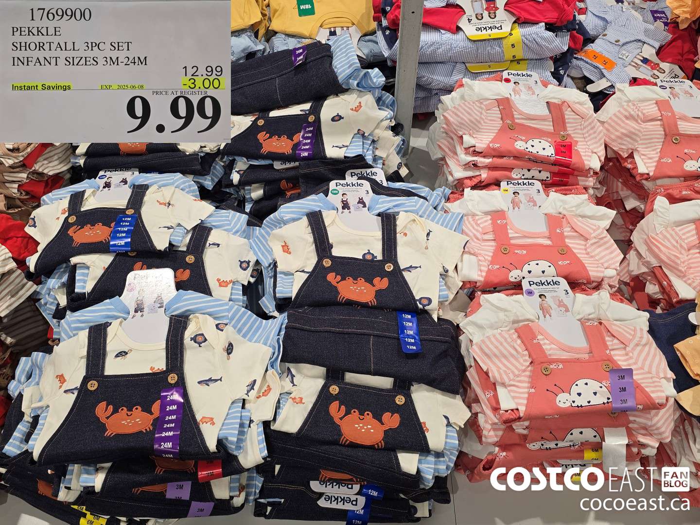 1769900 PEKKLE SHORTALL 3PC SET INFANT SIZES 3M-24M ($3.00 INSTANT SAVINGS EXPIRES ON 2025-06-08) $9.99