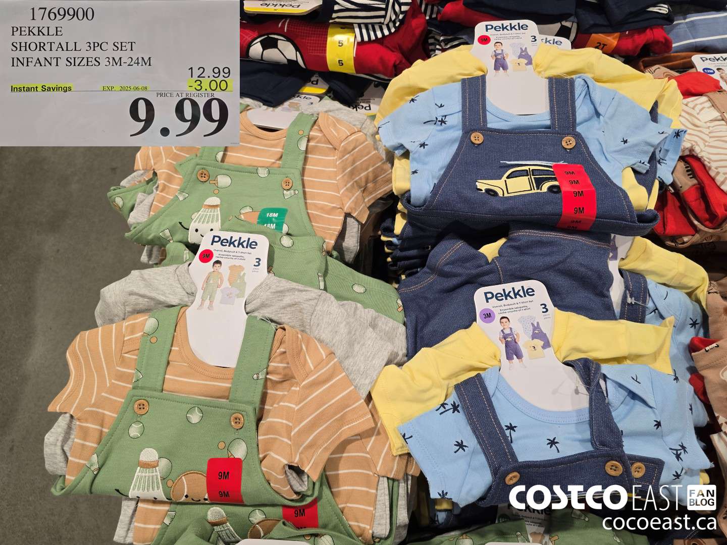 1769900 PEKKLE SHORTALL 3PC SET INFANT SIZES 3M-24M ($3.00 INSTANT SAVINGS EXPIRES ON 2025-06-08) $9.99