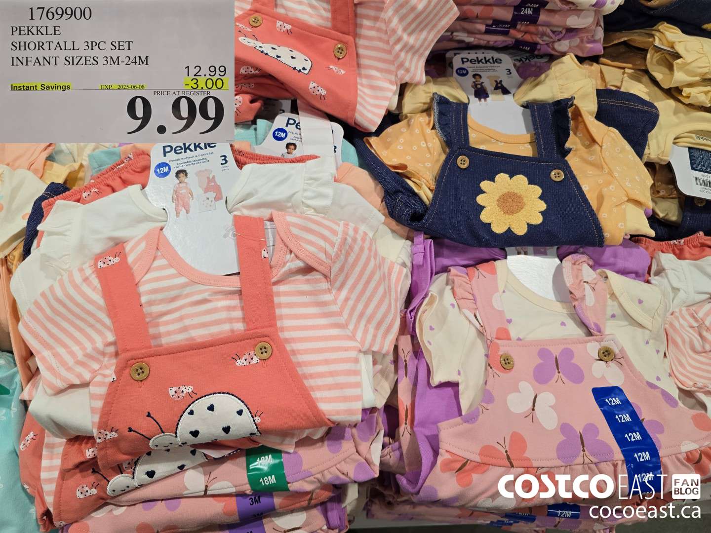 1769900 PEKKLE SHORTALL 3PC SET INFANT SIZES 3M-24M ($3.00 INSTANT SAVINGS EXPIRES ON 2025-06-08) $9.99
