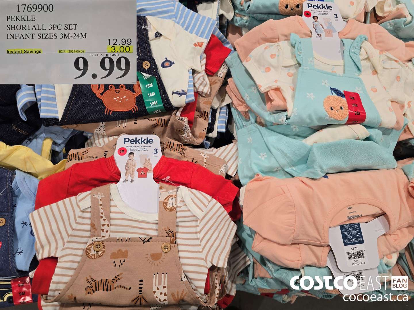 1769900 PEKKLE SHORTALL 3PC SET INFANT SIZES 3M-24M ($3.00 INSTANT SAVINGS EXPIRES ON 2025-06-08) $9.99