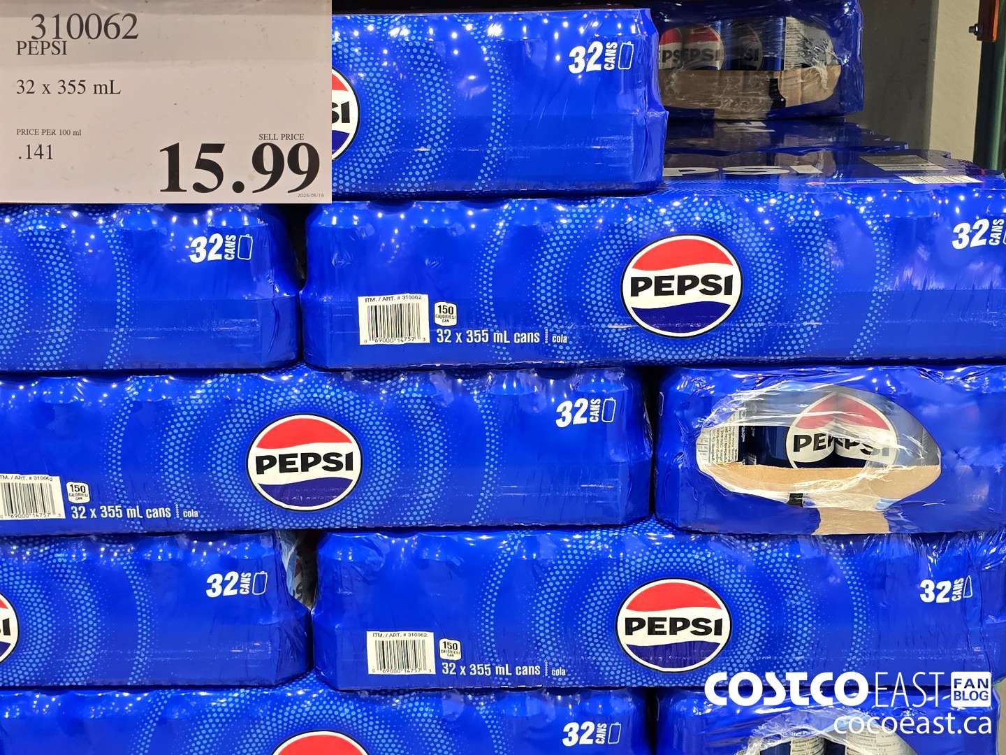 310062 PEPSI 32 X 355 ML $15.99