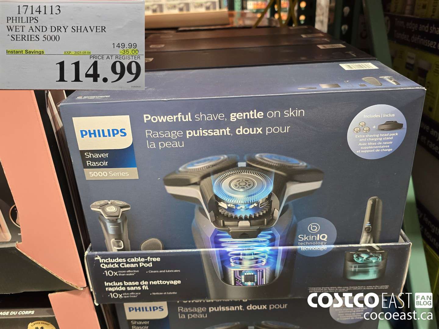 1714113 PHILIPS WET AND DRY SHAVER SERIES 5000 ($35.00 INSTANT SAVINGS EXPIRES ON 2025-05-04) $114.99