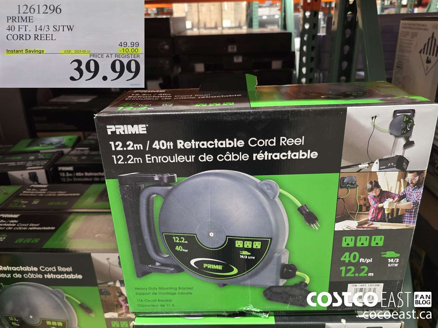 1261296 PRIME 40 FT. 14/3 SJTW CORD REEL ($10.00 INSTANT SAVINGS EXPIRES ON 2025-05-11) $39.99