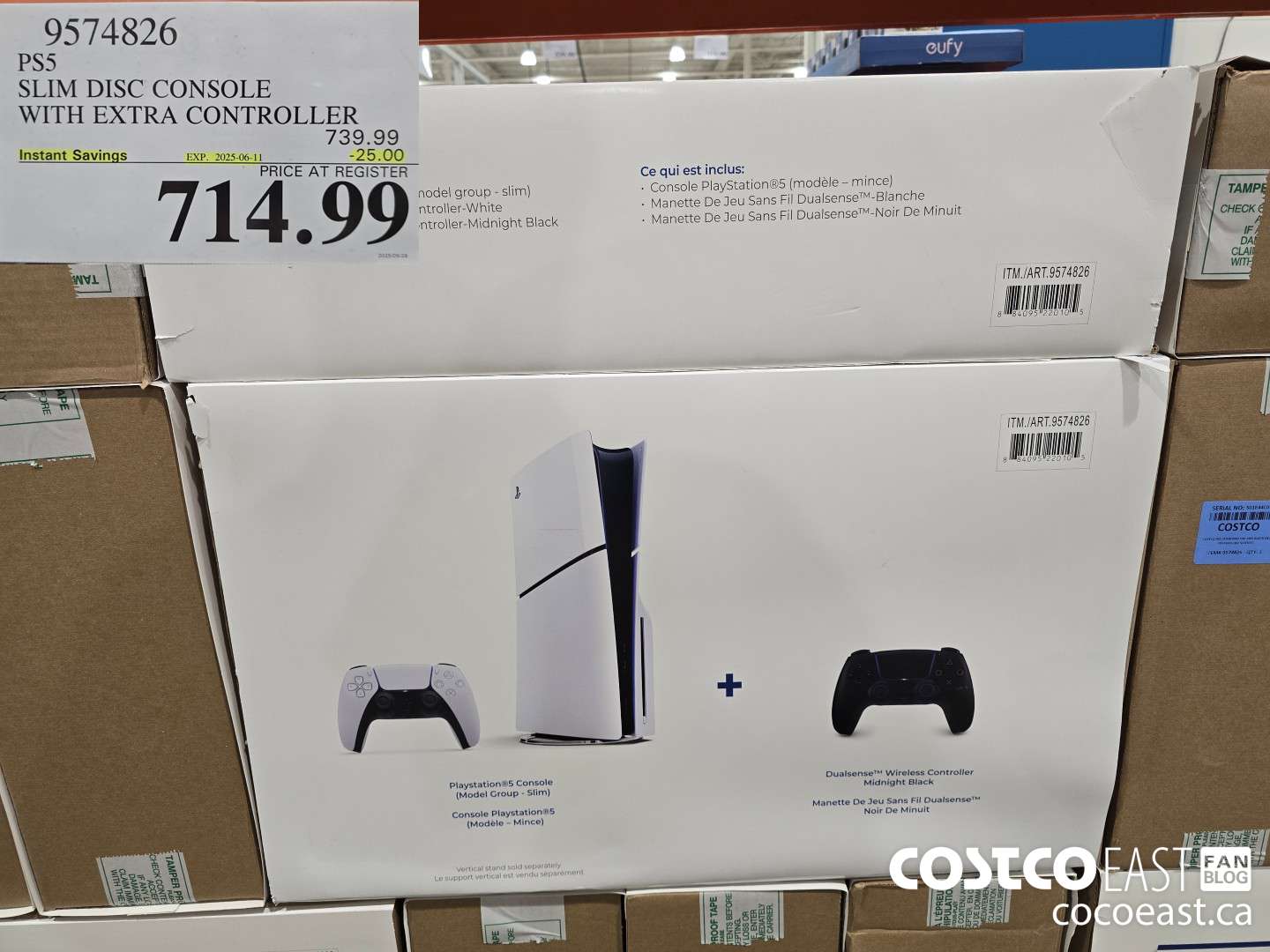 9574826 PS5 SLIM DISC CONSOLE WITH EXTRA CONTROLLER ($25.00 INSTANT SAVINGS EXPIRES ON 2025-06-11) $714.99