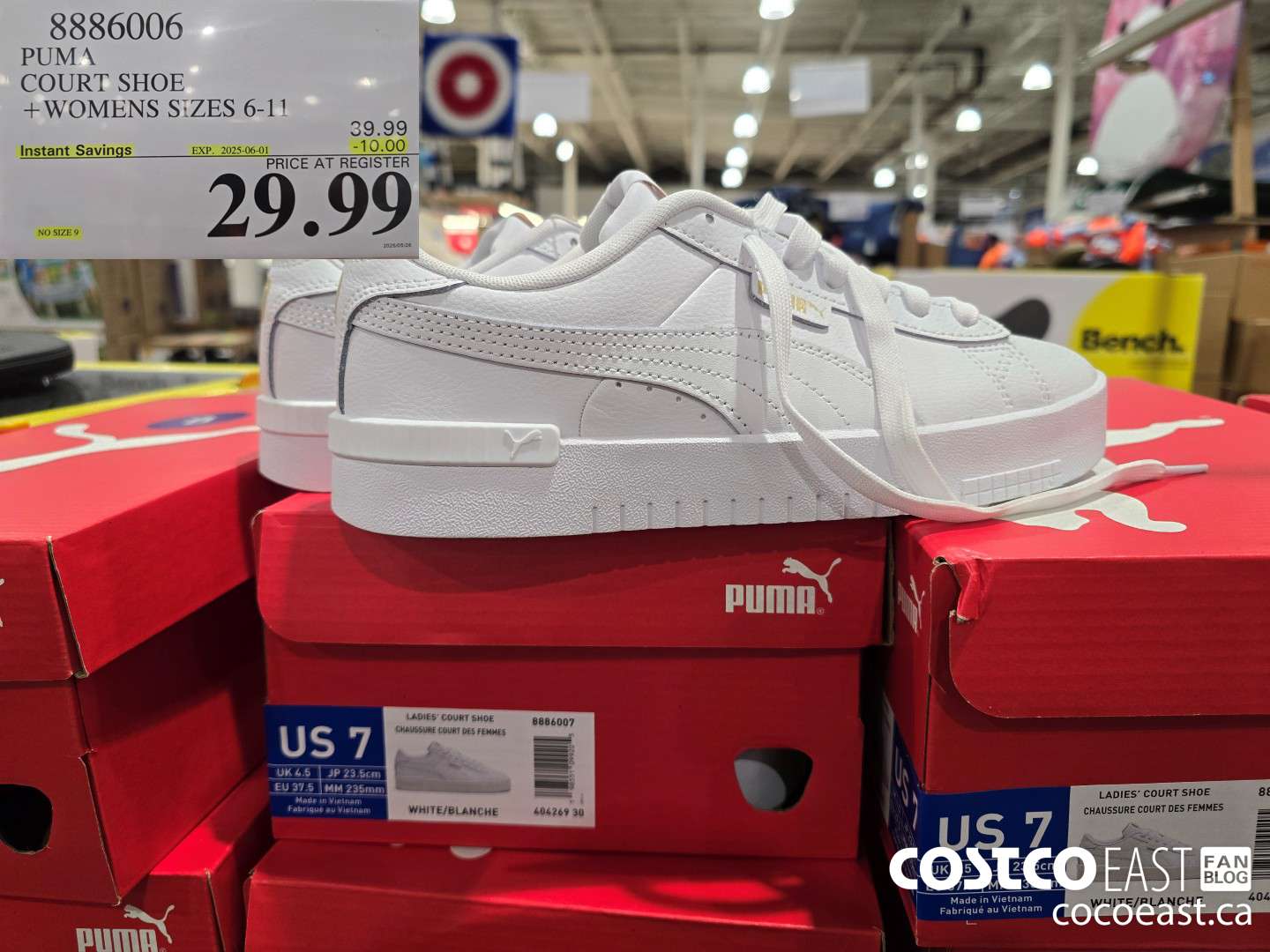 8886006 PUMA COURT SHOE +WOMENS SIZES 6-11 ($10.00 INSTANT SAVINGS EXPIRES ON 2025-06-01) $29.99
