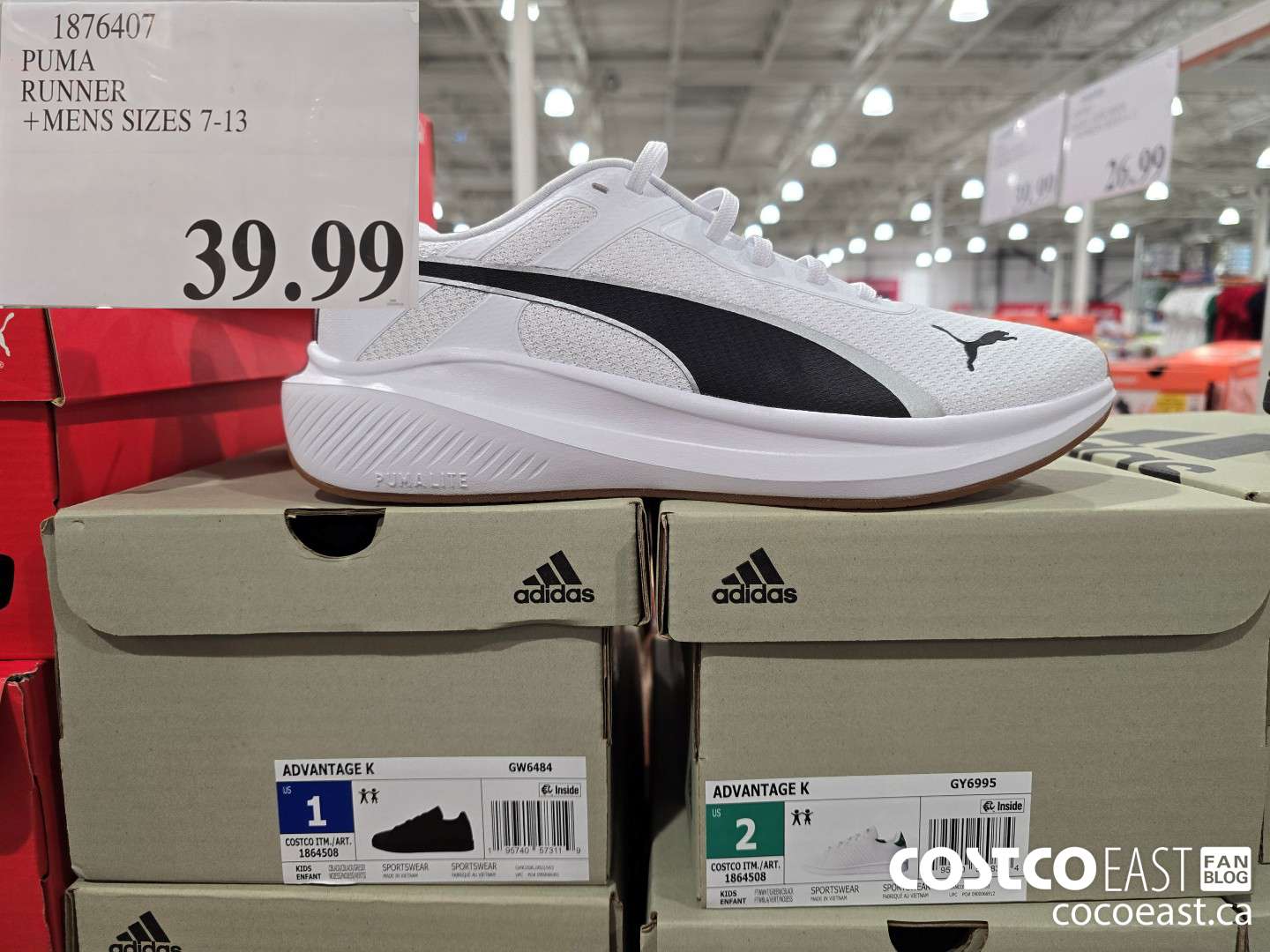 1876407 PUMA RUNNER +MENS SIZES 7-13 $39.99