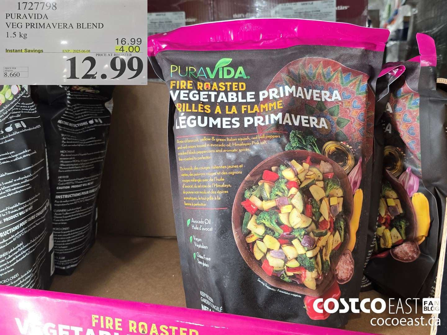 1727798 PURAVIDA VEG PRIMAVERA BLEND 1.5 kg ($4.00 INSTANT SAVINGS EXPIRES ON 2025-06-08) $12.99