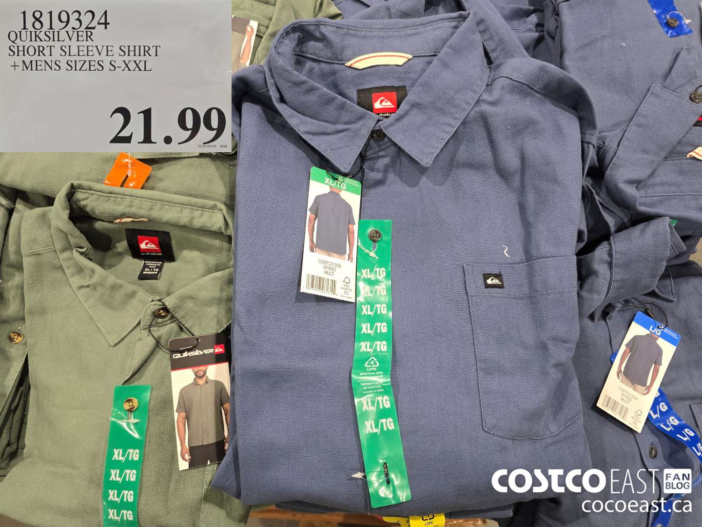 1819324 QUIKSILVER SHORT SLEEVE SHIRT +MENS SIZES S-XXL $21.99