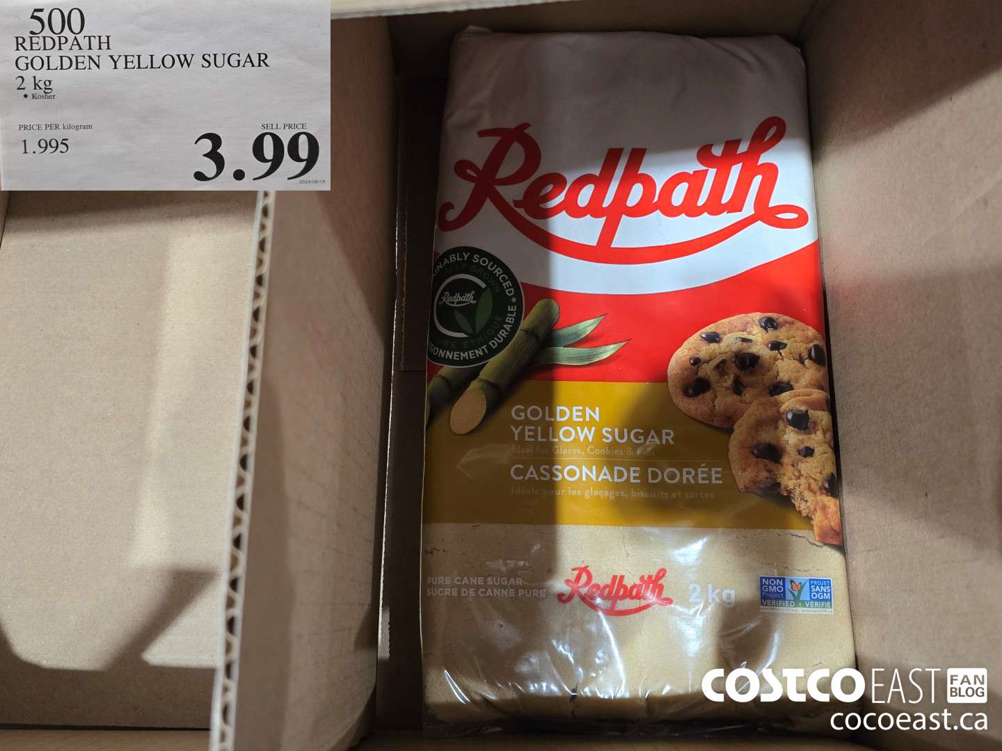 500 REDPATH GOLDEN YELLOW SUGAR 2 kg $3.99
