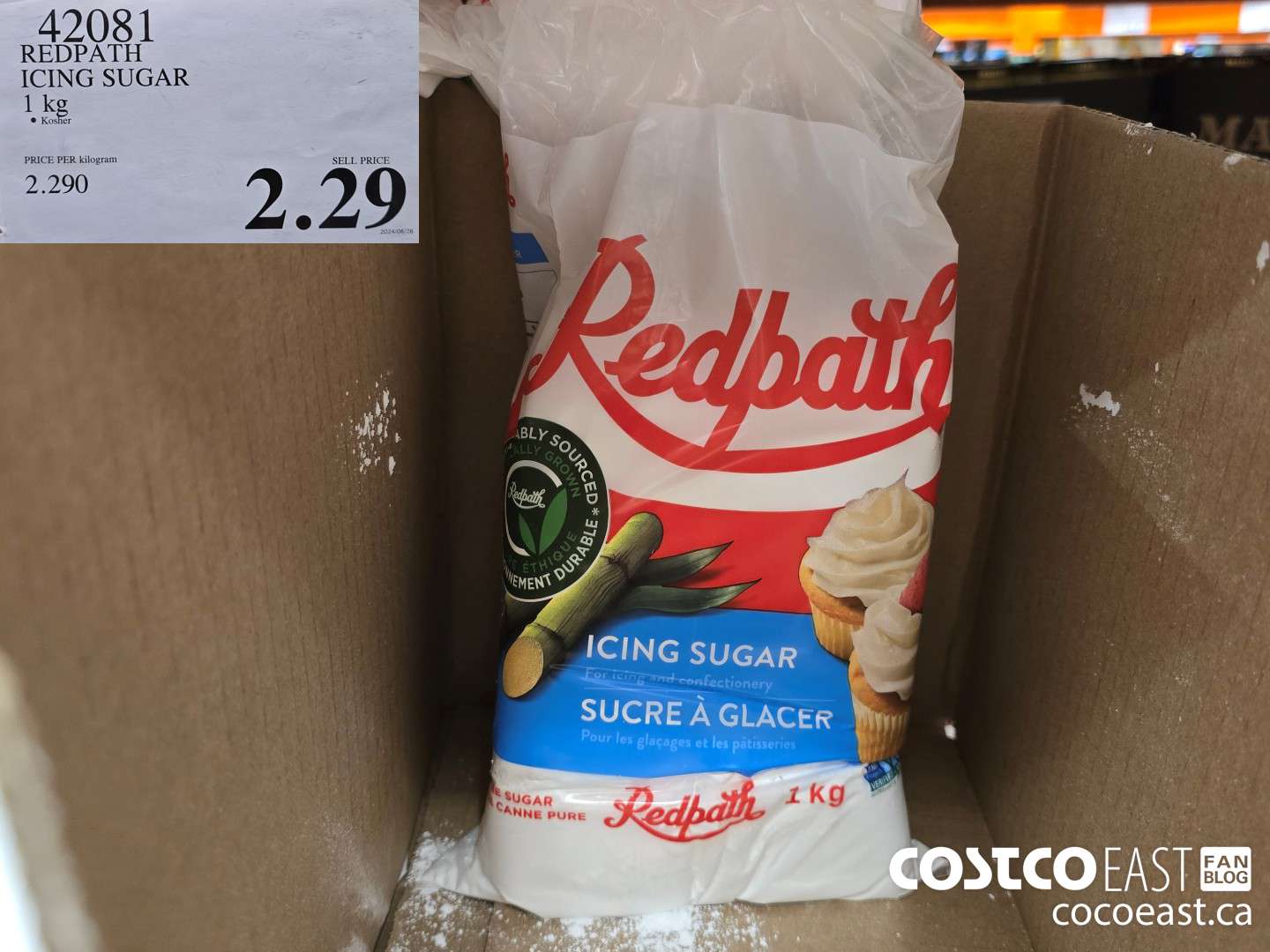 42081 REDPATH ICING SUGAR 1 KG $2.29