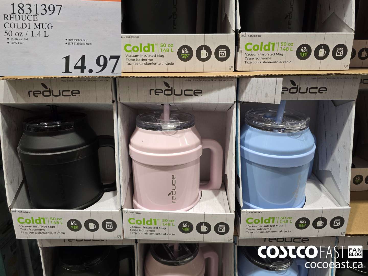 1831397 REDUCE COLD1 MUG 50 OZ / 14 L $14.97