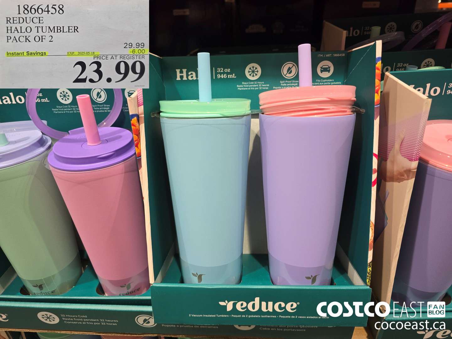 1866458 REDUCE HALO TUMBLER PACK OF 2 ($6.00 INSTANT SAVINGS EXPIRES ON 2025-05-18) $23.99