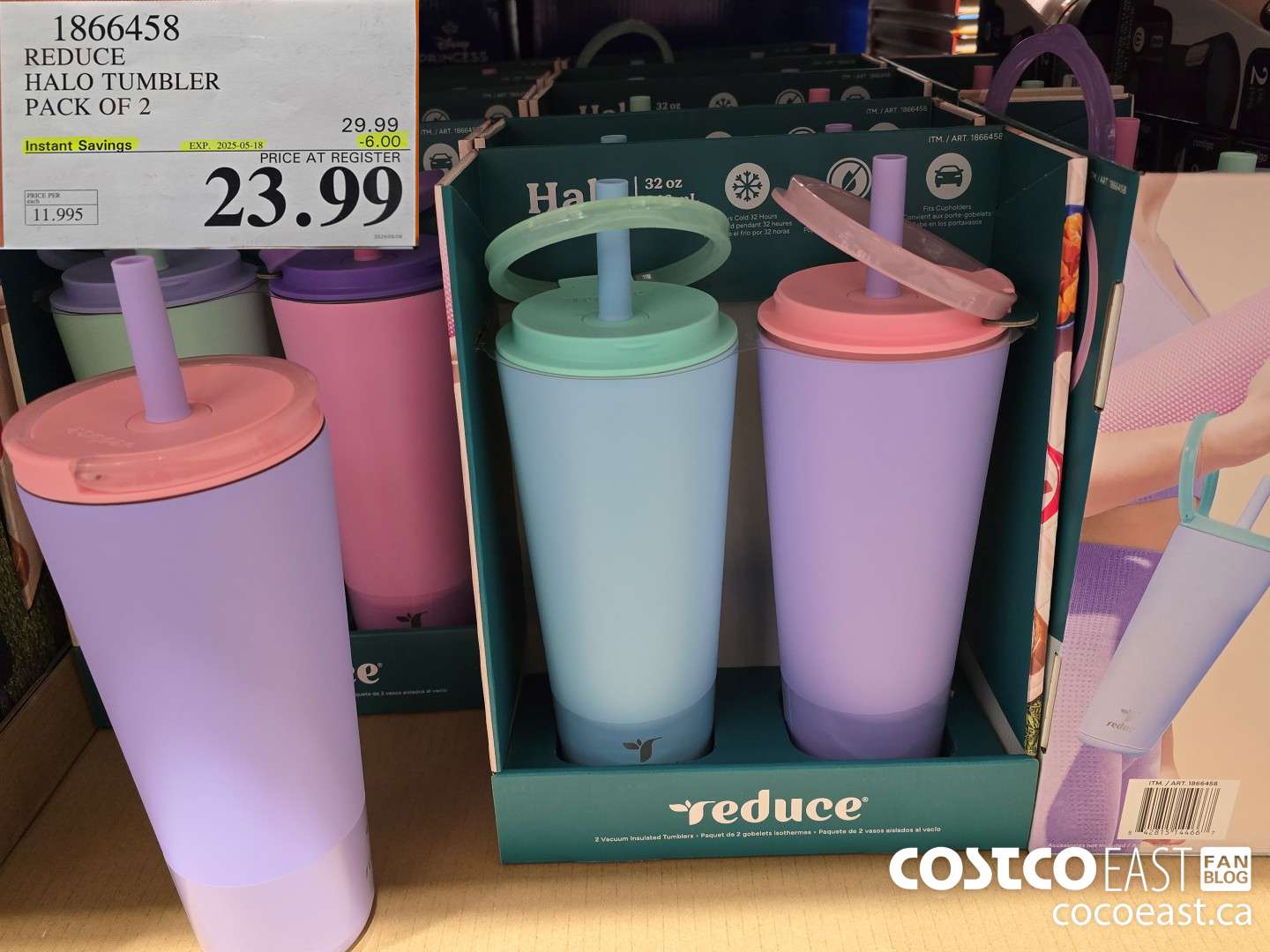 1866458 REDUCE HALO TUMBLER PACK OF 2 ($6.00 INSTANT SAVINGS EXPIRES ON 2025-05-18) $23.99