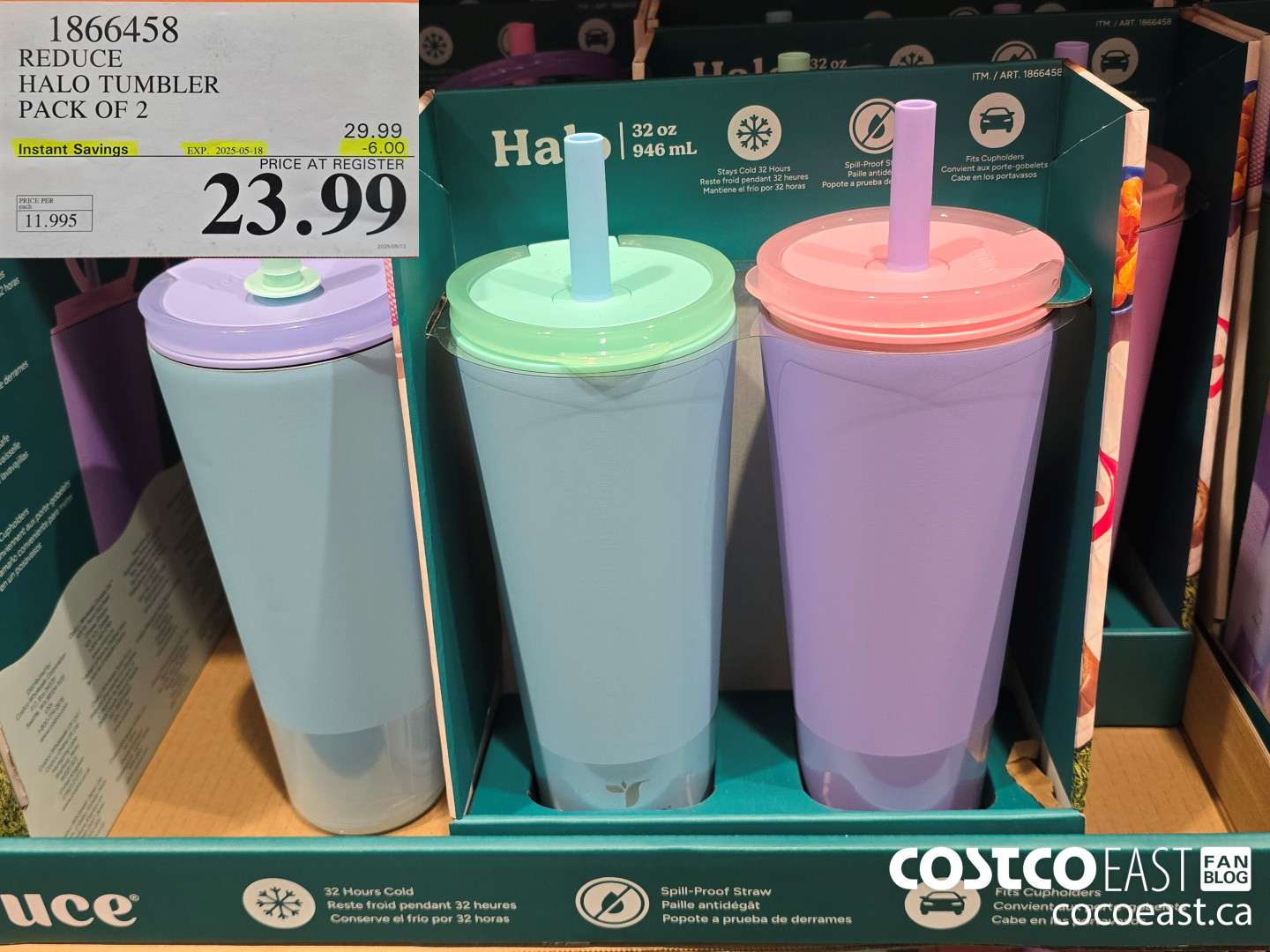 1866458 REDUCE HALO TUMBLER PACK OF 2 ($6.00 INSTANT SAVINGS EXPIRES ON 2025-05-18) $23.99
